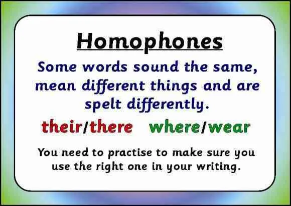 Homophones anglais les plus connus - Prononciation anglaise