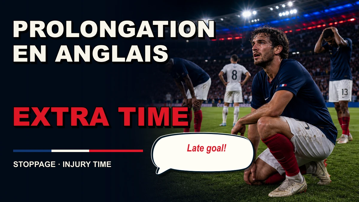 Prolongation en anglais : extra time ou overtime ?